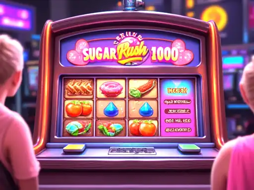 Sugar Rush 1000 pokie artwork at Win Spirit Casino
